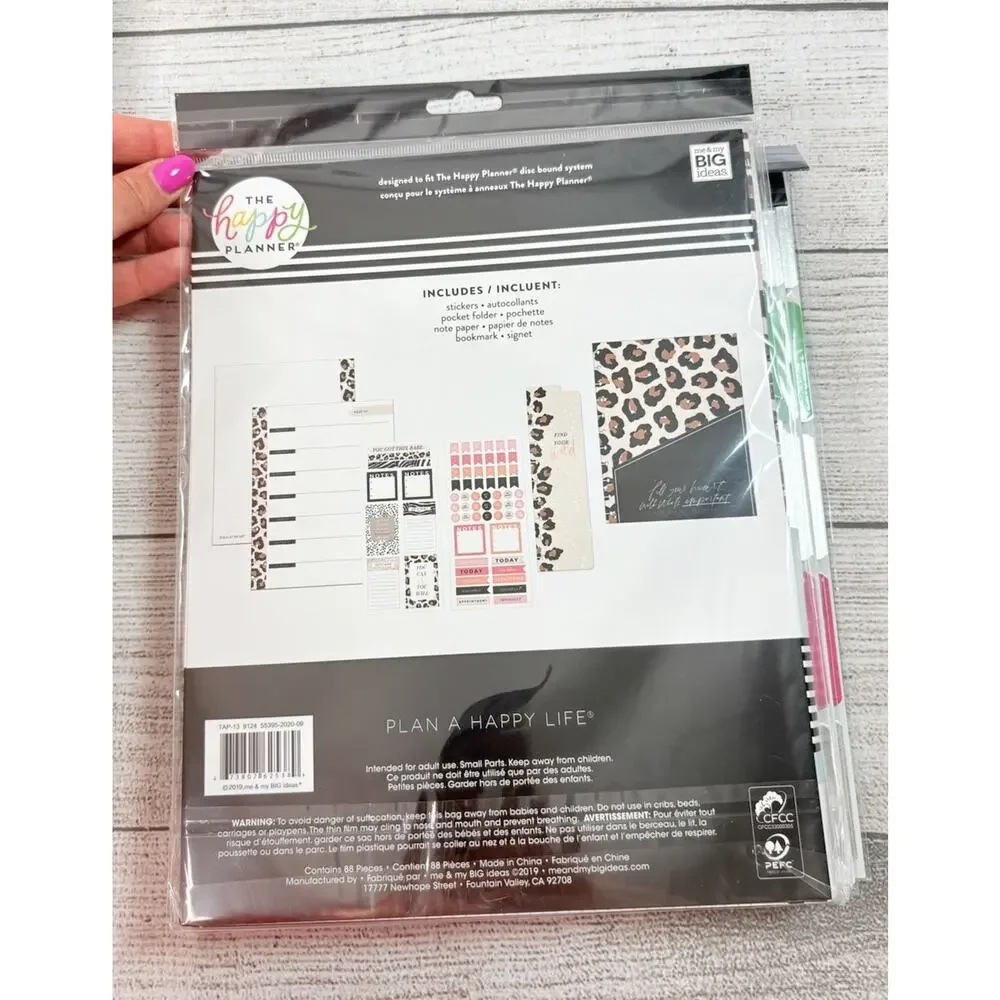 Happy Planner “BOLD & BOTANICAL” BIG DASHBOARD Layout 12 Mo UNDATED Bundle